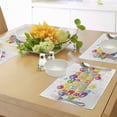 thumbnail image 4 of Ambesonne Festival Place Mats Set of 4, Vivid Birthday Balloon, Standard Size, Multicolor, 4 of 6