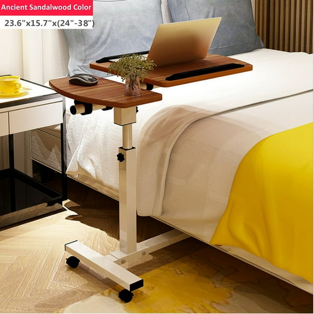 Rolling Laptop Table, Laptop Stand With Wheels, Moveable ...