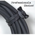 thumbnail image 3 of BongoTies ALL-BLACK "Obsidian" Bongo Ties - 10 Pack "Style-D" ~ Professional cable ties made of natural rubber and bamboo ~ HANDY TIES FOR CABLES AND OTHER UNRULY ITEMS, 3 of 10