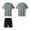 c01Gray, variant on (M-5XL) Men's 2 Pack Shirts Shorts Zipper Pockets Quick Dry Gym Athletic Clothes Big and Tall Workout Running Sets Gray M