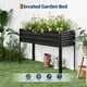 thumbnail image 2 of Yeshouse Jardinera elevada galvanizada, jardinera metálica duradera para verduras, hierbas y flores, ideal para patio y balcón, 2 of 6