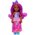 thumbnail image 2 of Barbie Royal Chelsea Small Doll with Pink Hair Wearing Removable Skirt, Shoes & Purple Bow Headband, 2 of 5