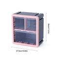 thumbnail image 2 of Wall Mount Pen Holder Multiple Compartments Stackable Combinable for Home Office, 2 of 21