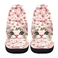thumbnail image 5 of XYZCANDO Cat Pattern Car Seat Covers Set for Man Decorative Carseat Covers Washable Anti-Scratch, for Truck Auto Sedan, 5 of 10