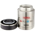 thumbnail image 1 of Thermos Sipp Vacuum Insulated Food Jar 16 oz Stainless Steel/Black, 1 of 3