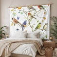 thumbnail image 3 of Bird Leaf Small Tapestry for Bedroom Wall Hanging Tapestry, Spring Summer Tree Branch Farmhouse Retro Ceiling Backdrop Tapestries Poster Blanket Wall Decor for Teens Room Living Room Dorm 23" x 28", 3 of 8