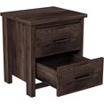 thumbnail image 5 of Vintage Nightstand with 2 Drawers, Simple and Generous Nightstand with Large Storage Space for Bedroom, 5 of 6