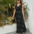 thumbnail image 3 of KH pattern Sleeveless Dress Long veiled dresses Woman fashion, 3 of 6