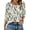 Apricot-Floral, variant on Fantaslook Blouses for Women Dressy Casual 3/4 Length Sleeve Womens Tops with Smocked Cuffs Fashion Shirts