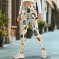 thumbnail image 4 of Renewold Abstract Boho Geometric Art Floral Yoga Pants with Pockets for Women High Waisted Workout Yoga Pants Tummy Control Buttery Soft Compression Pants Sportswear Non See-Through, M, 4 of 8