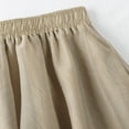 thumbnail image 4 of LEBONYARD Sheer Skirt with Pockets,Woman Temperament High Waist Solid Color Joining Pocket-Line Skirt Khaki Free Size, 4 of 8