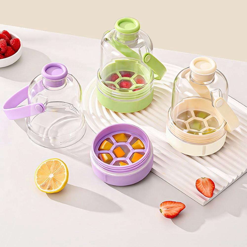 Multifunctional Transparent Water Bottle Ice Maker - Multifunctional Transparent Ice Ball Maker Kettle with Handle - Portable Silicone Ice Cube Cup for Freezer, Gym, Travel & Home Use