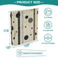 thumbnail image 3 of FORMRS 3 Ring Binder with Pockets 1.5" D-Rings Clip Board 200 Sheets Capacity, Stripes Pattern, 3 of 8
