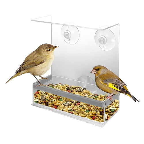 Kovot Acrylic Decorative Tray Bird Feeder