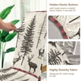 thumbnail image 5 of Yayeee 2 Pack Dining Chair Covers Stretch Parson Chairs Slipcovers Seat Protector, Black Deer, 5 of 6