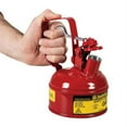thumbnail image 2 of Justrite 10001 Type I Steel Safety Can w/Trigger-handle for flammables, 1 pt, Red - #10001, 2 of 2
