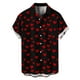 thumbnail image 2 of Ceisia Men Casual Fashion Turndown Collar Stripe Printing Gift Short Sleeve Button Shirt, 2 of 6