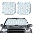 thumbnail image 2 of Bingfone Cute Cat Windshield Sun Shade 2-Piece Foldable Car Front Window Sunshade for Most Sedans SUV Truck - Small, 2 of 7