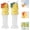 2pc-Mix, variant on Water Bottle Spout Conversion Cap with Straw, Soft Silicone Straws Makes Drinking on the Go, Reusable Liquid Caps Straw Lid, for Juice & Water Bottles, Spill-Proof Flip Top Cover(2pc-Mix)
