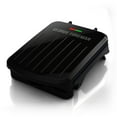 thumbnail image 2 of George Foreman 2-Serving Electric Indoor Grill with Non-Stick Plates, Panini Press, Space-Saving Slim Design, Drip Tray, Black Plastic Housing, 2 of 11