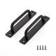 thumbnail image 1 of 2pcs Warehouse door handle, black cabinet handle, zinc alloy door handle, with sliding closet door handle handle board, 1 of 5
