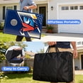 thumbnail image 6 of Portable Cornhole Sets with 8 Bean Bags, 3 in 1 Cornhole Boards Set with Ring Toss & Bowling Game, Segmart Wooden Cornhole Sets with Carrying Bags for Backyard, Beach, Party, 6 of 8