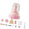 thumbnail image 3 of Tachiuwa Kids Electric Pottery Wheel Set Craft Making Kit Diy Creative Education Toys Children in Parents Interactive Toy Ceramic Machine Pink with 10 Clay, 3 of 9