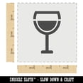thumbnail image 2 of Wine Glass Half Full DIY Cookie Wall Craft Stencil - 3.5 Inch, 2 of 5