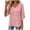 Pink, variant on Tqcoqu Womens 3/4 Sleeve Tops Embroidered Lace Blouses Boho Shirt, V Neck Casual Loose Fit Vacation Beach Business Casual Outfits