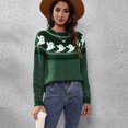 thumbnail image 6 of EFINNY Women's Sweater Fashion Versatile Comfort Cute Warmth Round Neck Pullover Knitted Sweater for Autumn and winter Halloween, 6 of 6