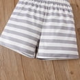 thumbnail image 6 of Kaprioy My First Easter Baby Boy Outfit Short Sleeve hip hop bunny Letter Printed Tee Shirt Tops with Elastic Waist Shorts Set Summer Outfit for Boys Easter, 6 of 6