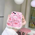 thumbnail image 6 of Kawaii Cute Pink Pigs Full Screen Wavy Frame Soft Phone Case Compatible with iPhone Case for Women Girls (Pink,iPhone 12 Pro), 6 of 6