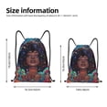 thumbnail image 2 of Honeii Cosmic Garden Woman Portrait Print Drawstring Backpack,Drawstring Bags String Backpack Gym Cinch Sack Backpack Sport Bag Draw-Medium, 2 of 6