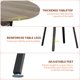 thumbnail image 3 of Yeshouse Mesa de comedor redonda Dainsleif de 120 cm para 4-6 personas, estilo rústico, con estante de almacenamiento y patas de metal, ideal para cocina, comedor y sala de estar, 3 of 8