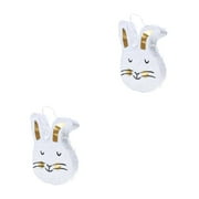 2pcs Cartoon Paper Pinata Rabbit Pendant Easter Festival Decoration Hanging Ornament