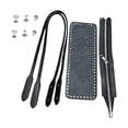 thumbnail image 6 of Diys PU Leather Bag Knitting Set,Leather Shoulder Bags Making Set Shoulder Strap,Zipper,Bag Bases for Crochet Handbags, 6 of 8