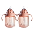 thumbnail image 1 of Straw Cup Tommee Tippee Starter, 300 ml, más de 6 m, con asas, rosa, paquete de 2, 1 of 7