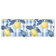 thumbnail image 6 of Yayeee Kitchen Valance Rod Pocket 54" x 18" Living Room Window Curtain, Light Blue Lemon, 6 of 6