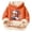 Orange, variant on Highland Cow Christmas Sweatshirts-Cozy Hooded Pullover with Cow Print Design,Soft Warm Winter Kids Top,Cute Highland Cow Hoodie & Sweater for Holiday Season