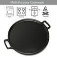 thumbnail image 3 of Home-Complete 14-Inch Pre-Seasoned Cast Iron Pizza Pan for Oven, Stovetop, or Grill Use, 3 of 8