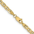 thumbnail image 6 of Auriga Fine Jewelry 14K Yellow Gold 3.75mm Concave Anchor Bracelet 8 inch for Women, 6 of 6