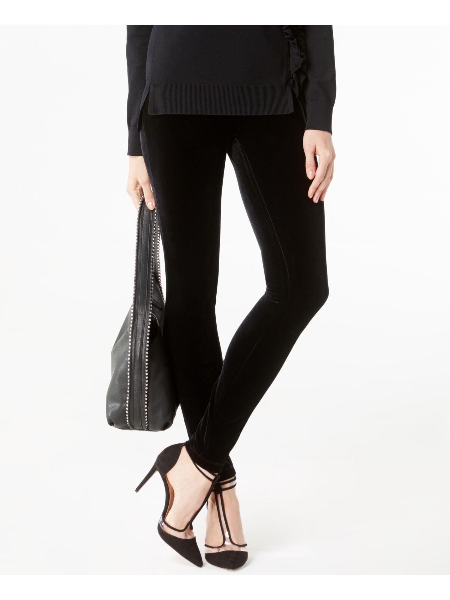 Black Velvet Leggings