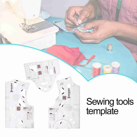 BETTERLIFE 3Pcs Fashion Ruler Clothes Design, Sewing Pattern Making O Tools 1:5 F5X9