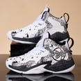 thumbnail image 6 of Men's Graffiti High-Top Basketball Sneakers, Performance Athletic Shoes with Non-Slip Sole for Sports, Training, and Casual Wear, 6 of 9