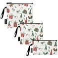 thumbnail image 2 of Haosy 3 Pack Reusable Ziploc Bags BPA Free Healthy Food Storage Bag Leakproof Sandwich Snack Freezer Bags Christmas Gnomes and Presents, 2 of 7