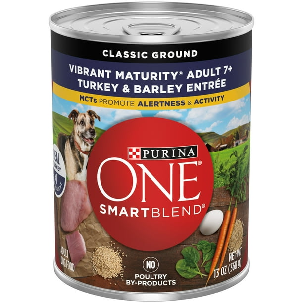 (12 Pack) Purina ONE Natural Senior Pate Wet Dog Food, SmartBlend