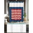 thumbnail image 6 of No Hook 4th of July Shower Curtain with Snap in Liner Set, American Flag Star Patriotic Independence Day Waterproof Fabric Bathroom Curtains with See Through Top Window, Stall 48 x 72 Inch, 6 of 7
