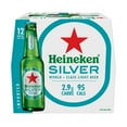 thumbnail image 6 of Heineken Silver Netherlands Lager Import Beer, 12 pack, 12 fl oz Bottles, 4% ABV, 6 of 10