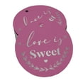 thumbnail image 1 of Inkdotpot Love Is Sweet Wedding Bottle Tag Real Silver Foil Favor Hang Tags Pack Of 50, 1 of 7