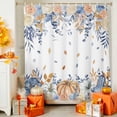 thumbnail image 4 of Shower Curtain 60"W x 72"L Thanksgiving Pumpkins Fall Flowers Fabric Shower Curtains Set with Hooks Water Repellent Bathroom Curtains Machine Washable Bathroom Accessories, 4 of 6